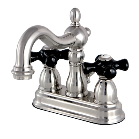 Kingston Brass KS1608PKX 4" Centerset Bathroom Faucet, Brushed Nickel KS1608PKX
